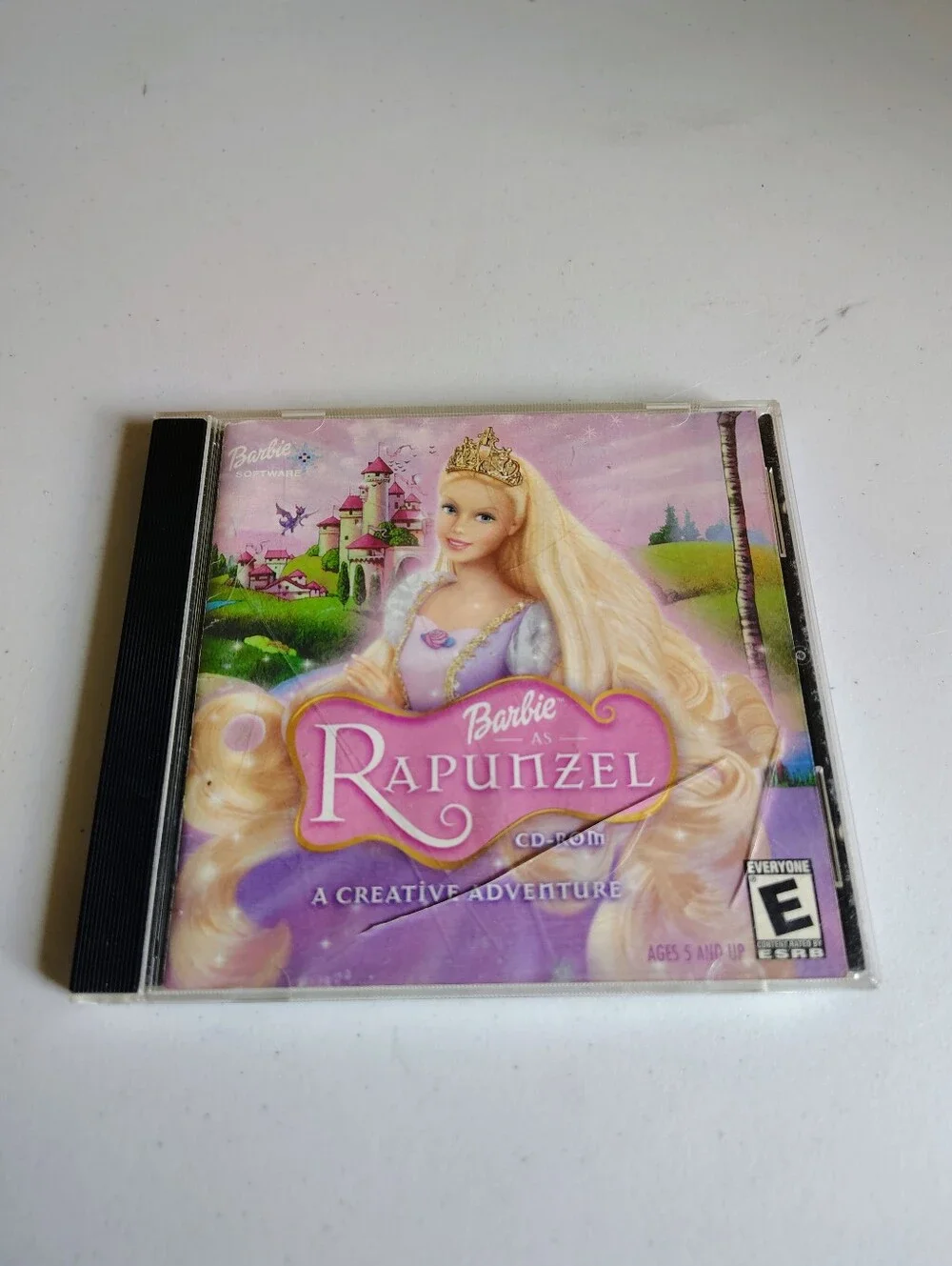 Barbie Rapunzel A Creative Adventure PC Game CD-ROM Mattel Rare Used Vintage